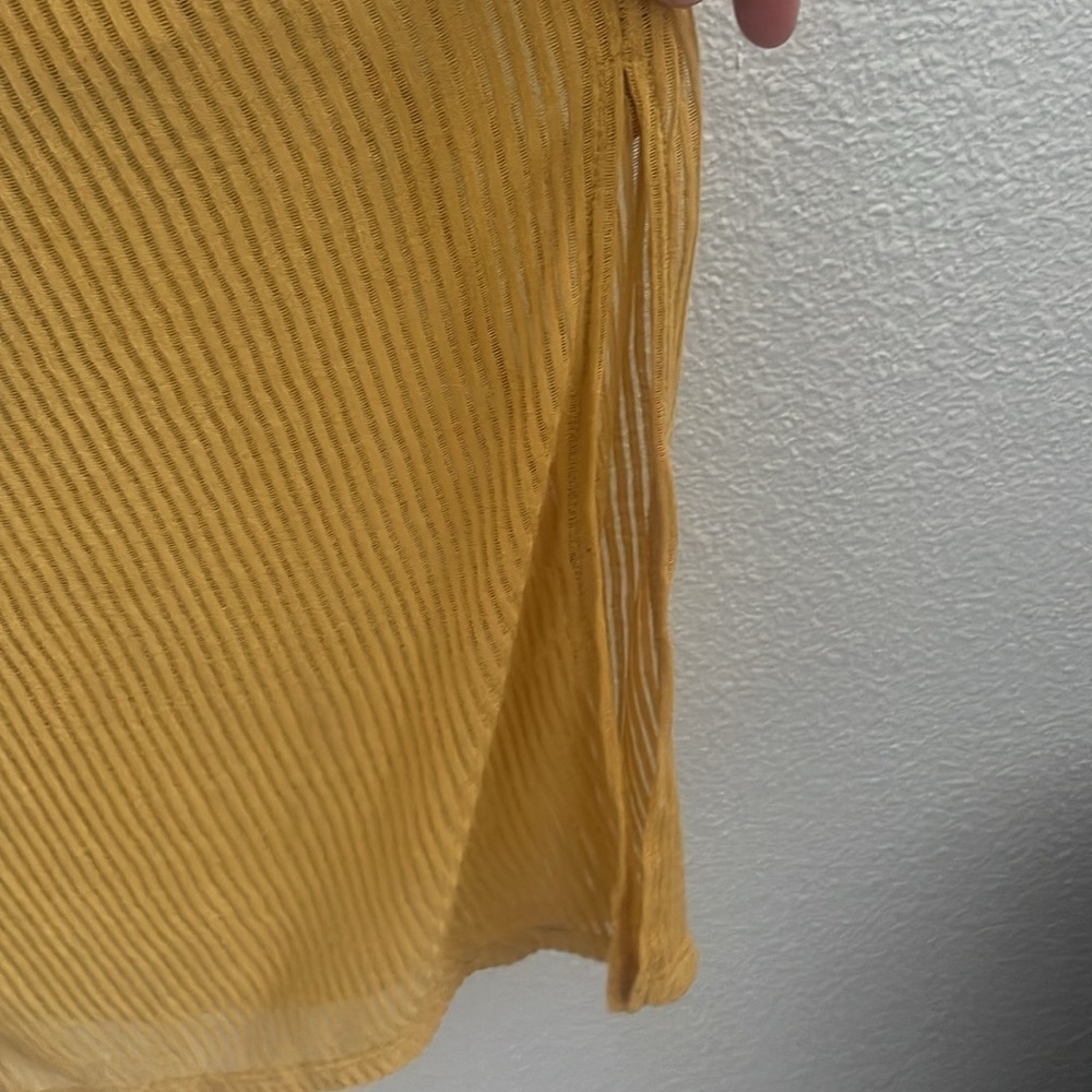 Express Mustard yellow Midi Dress Size Xs - Picture 4 of 9